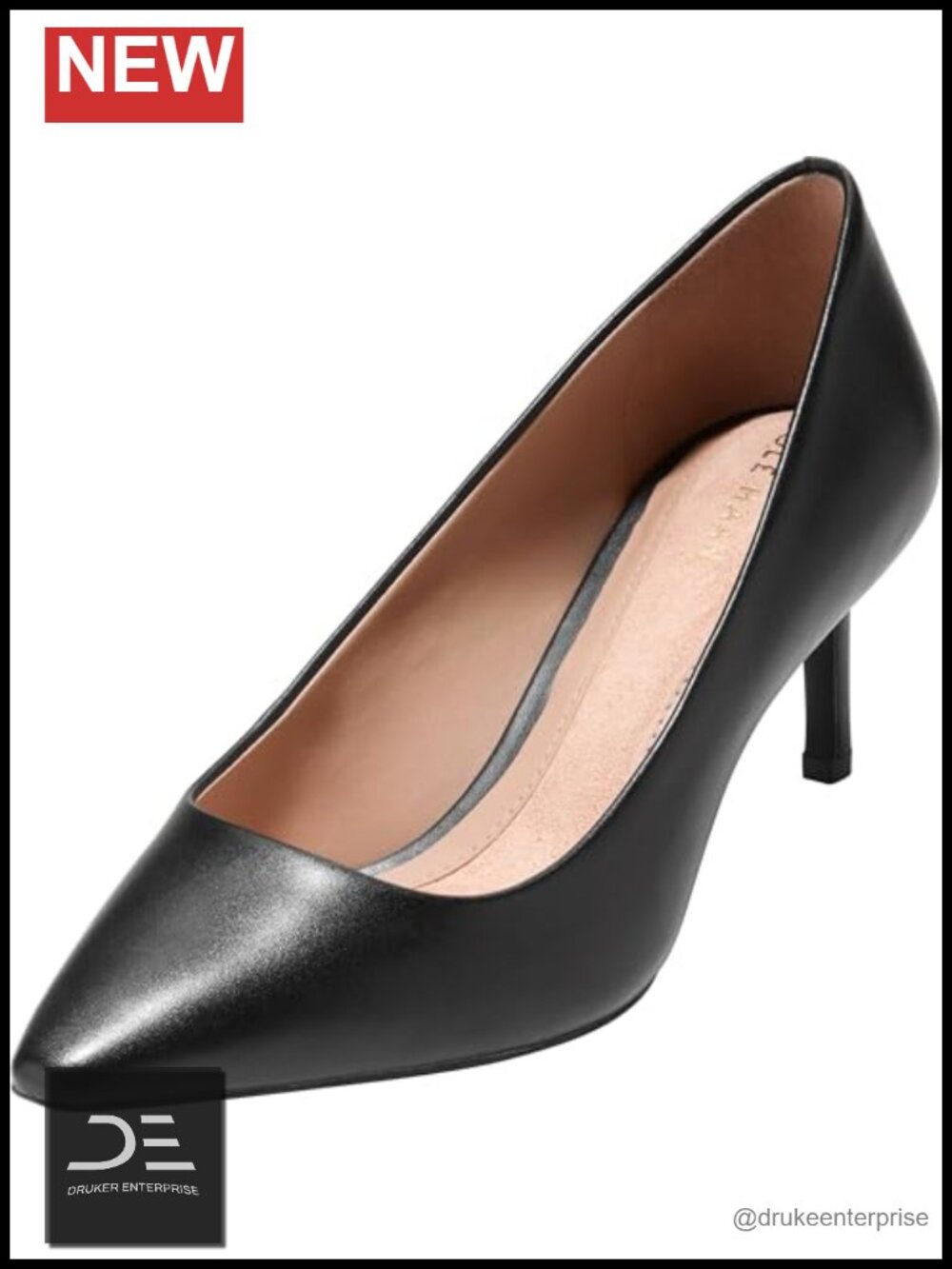 Cole Haan 65mm High Heel Leather Pointed Toe Pump Women's